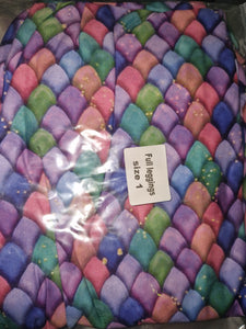 Comfort leggings - lilac mer scales (Box 13A)