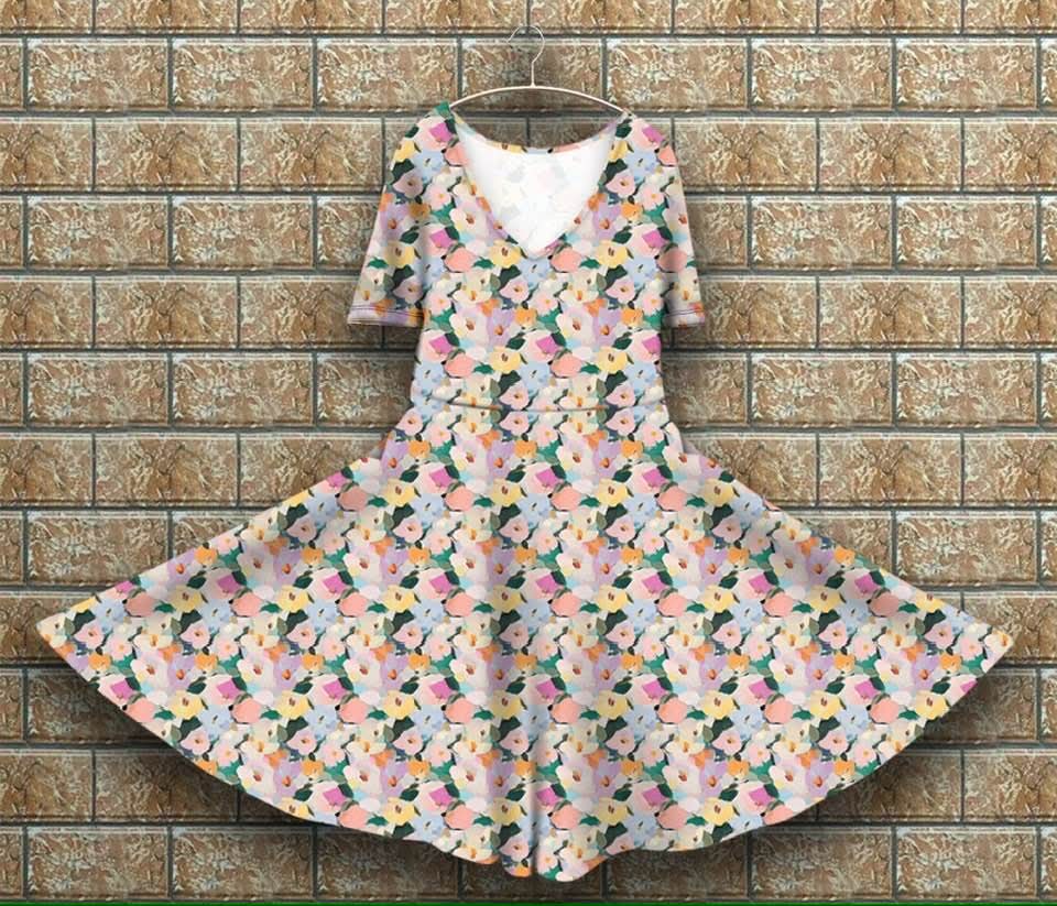 Peggy Dress - Oil Petals (box 8A)