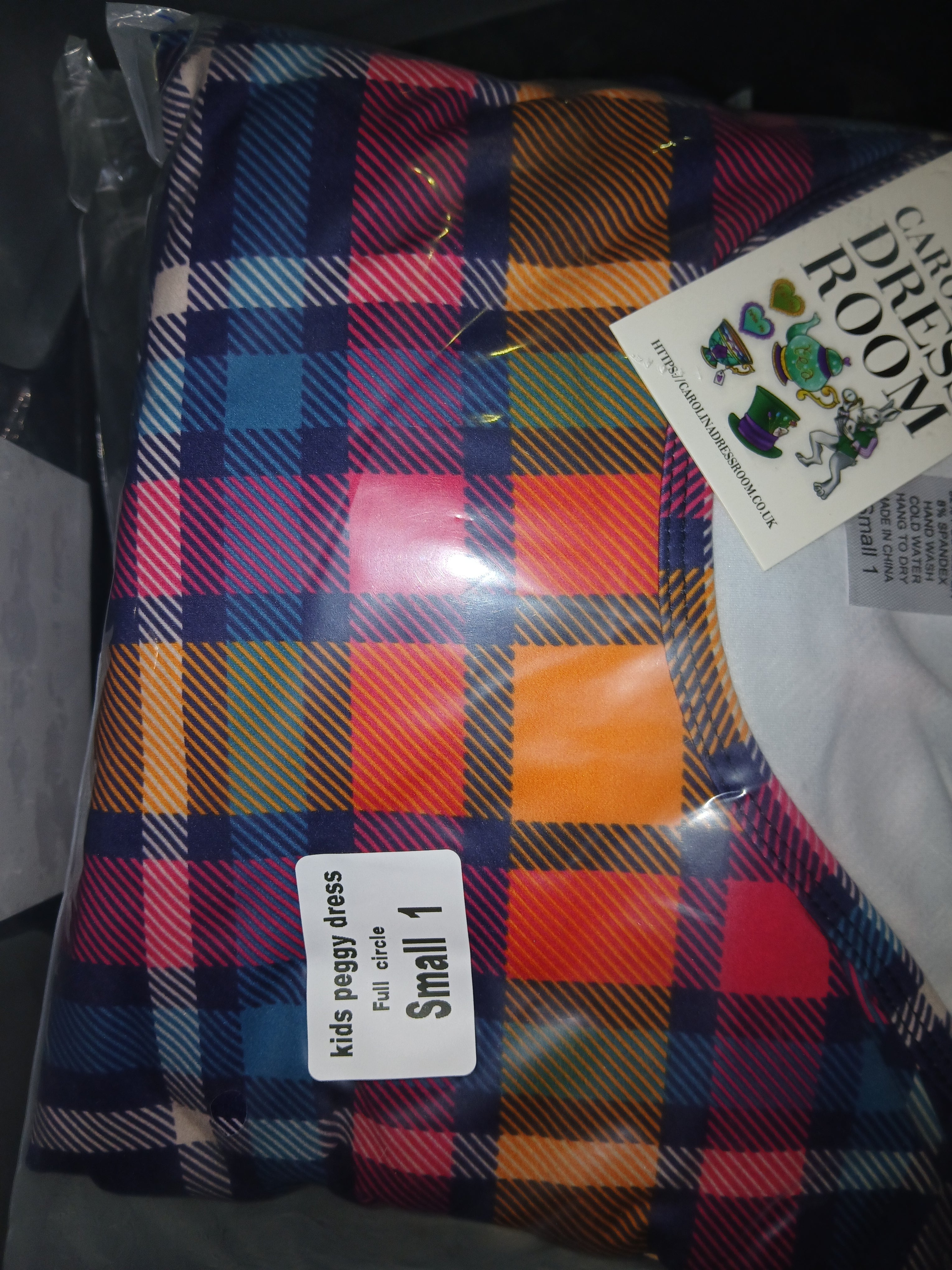 Kids Peggy - Orange Tartan (Box 2A)