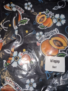 Leggings - Peachy keen black (8/14)