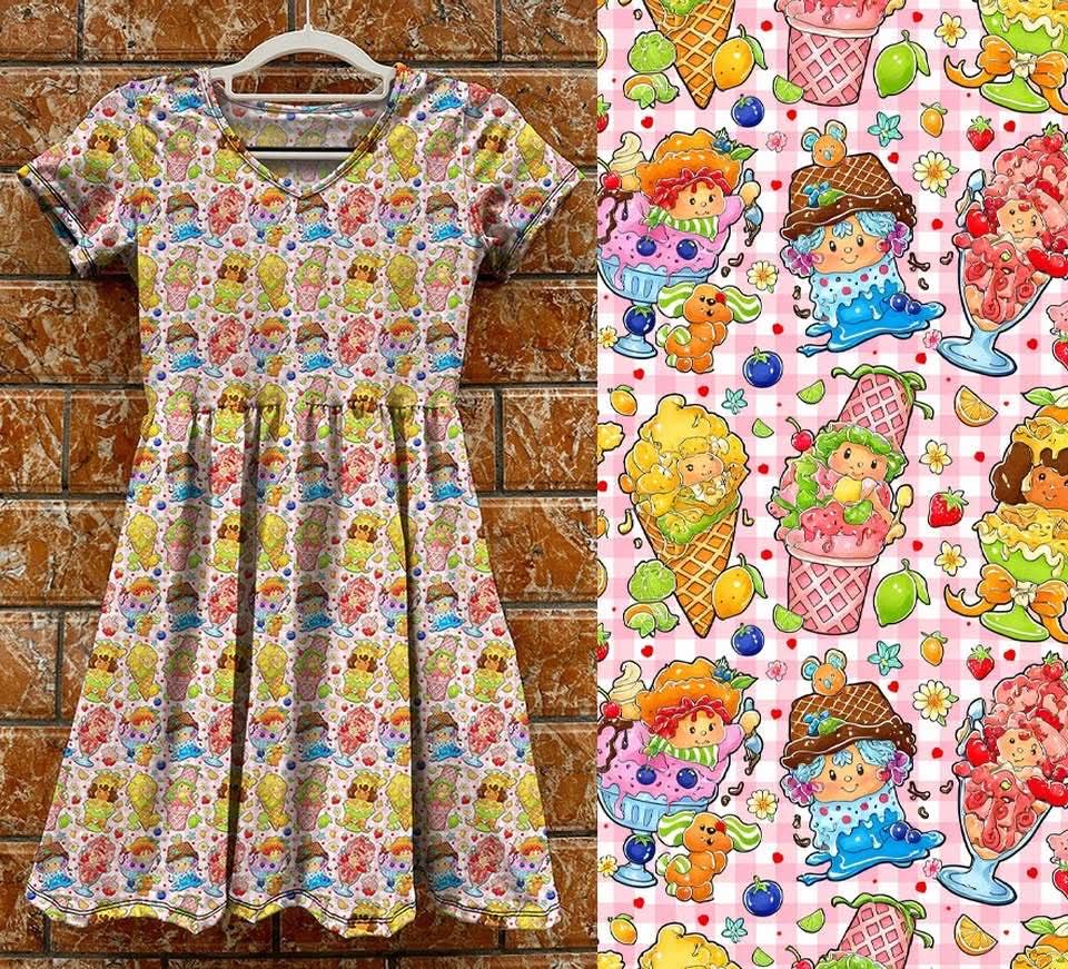 Kids Tea Dress - Cutie Fruitie