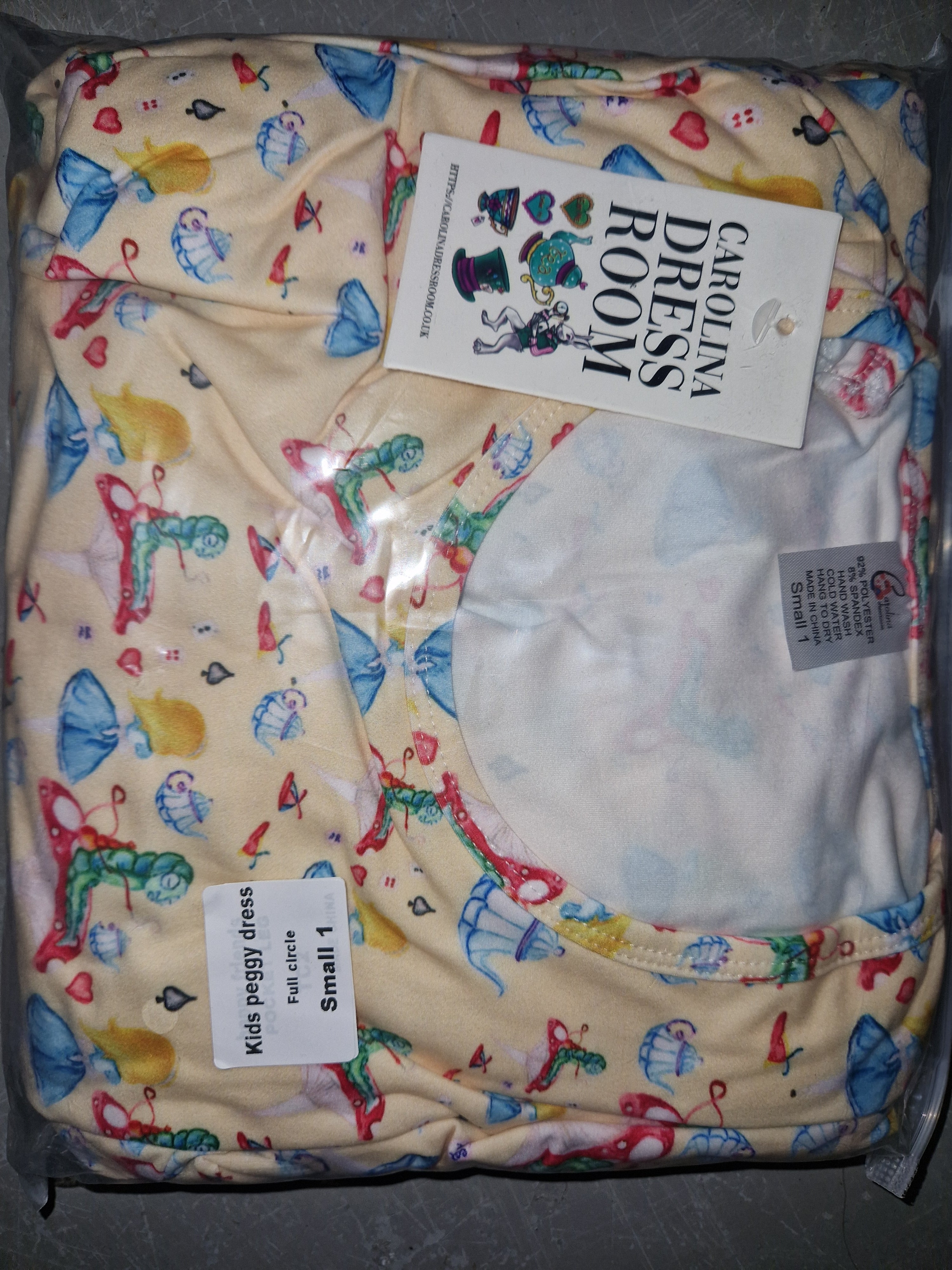 Kids peggy Dress - Cream Alice