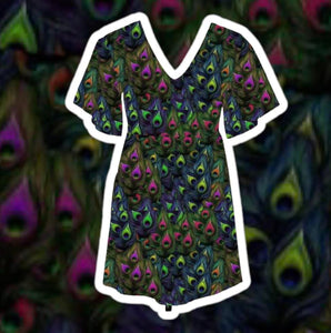 Swimdress - Peacock Feathers (box 7A)