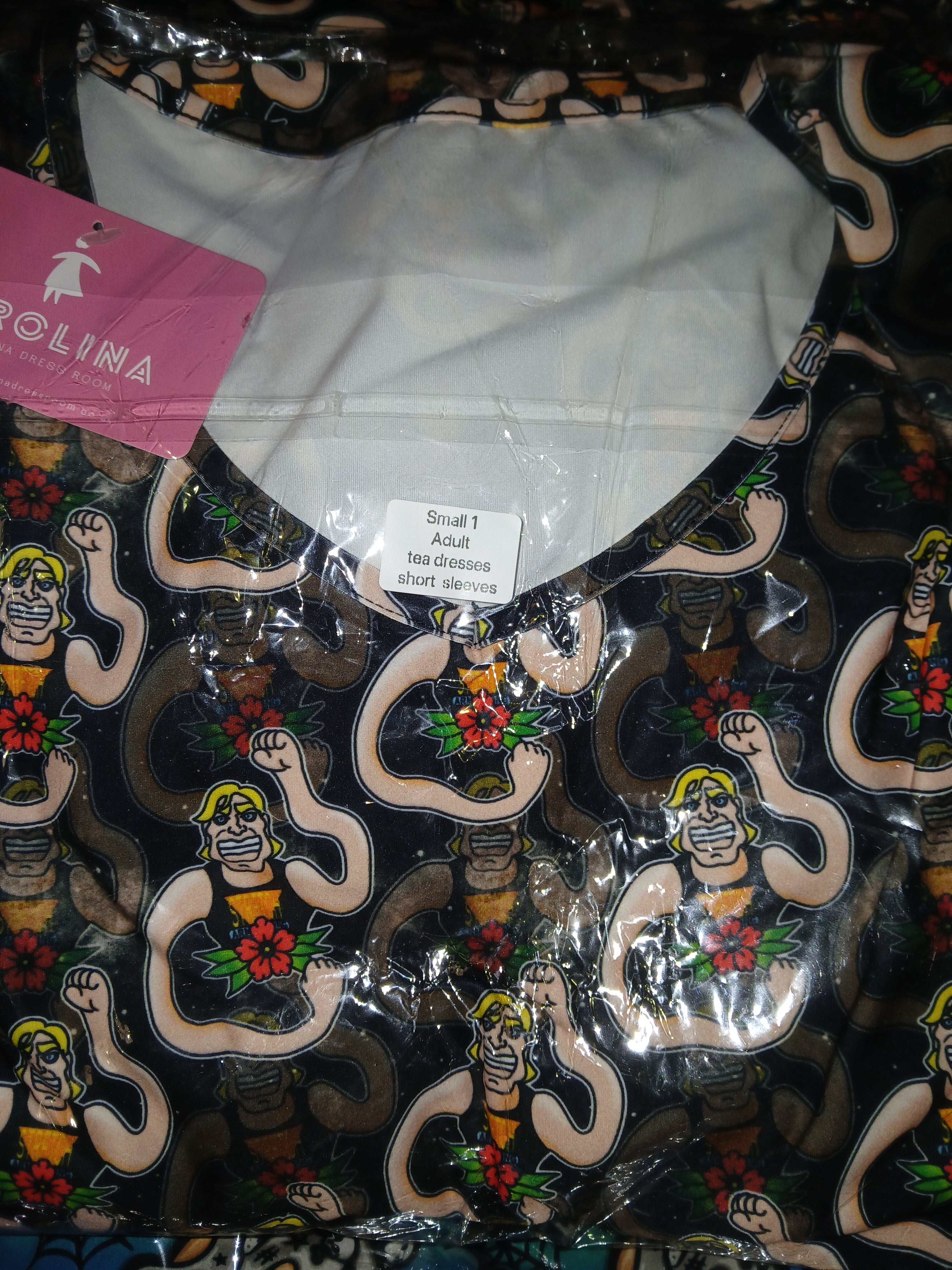 Short Sleeved Tea Dress - Stretch Arms (Box 24A)