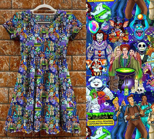 Kids Tea Dress - Spooky Movies