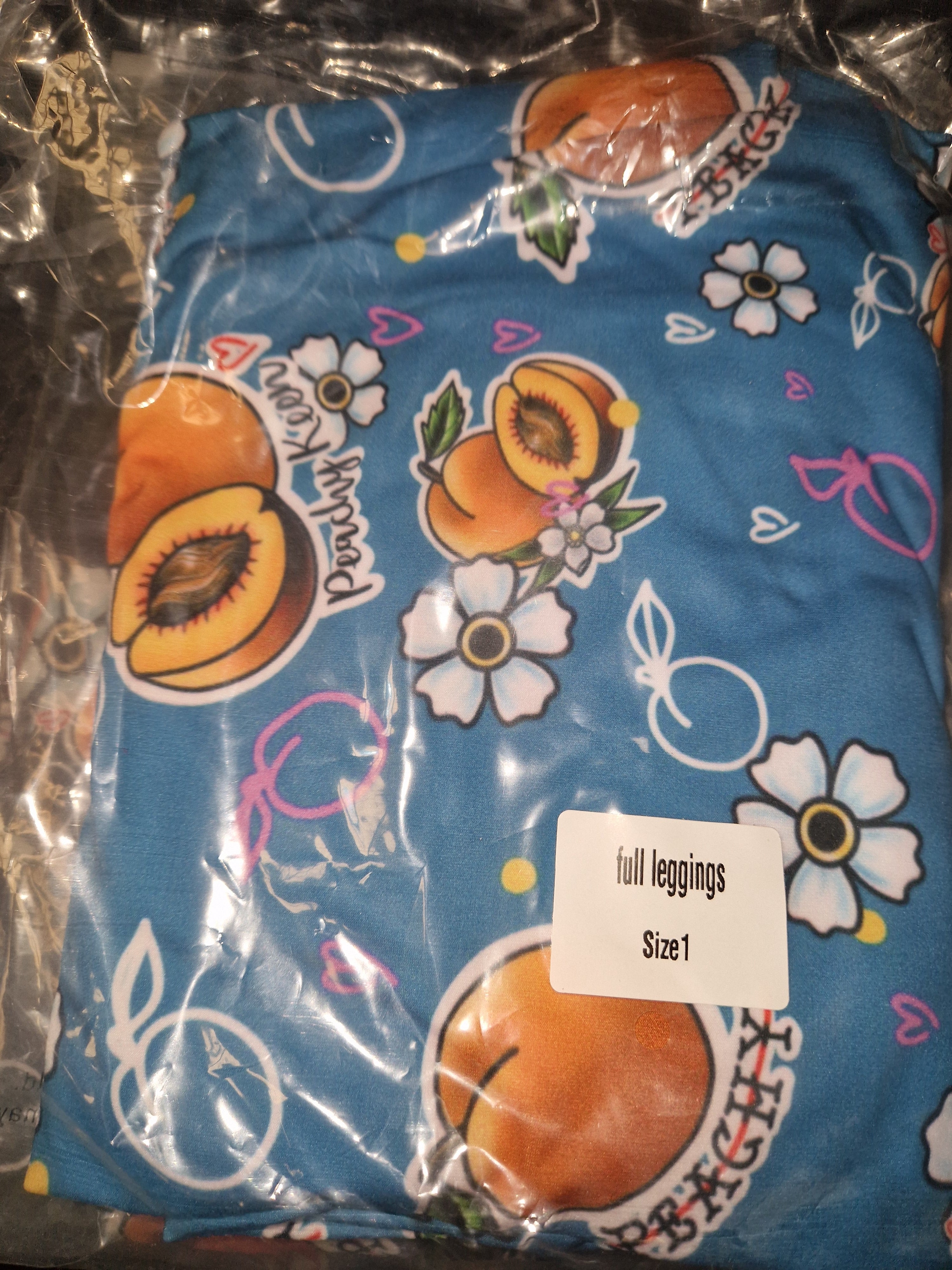 Leggings - Peachy keen blue (8/14)