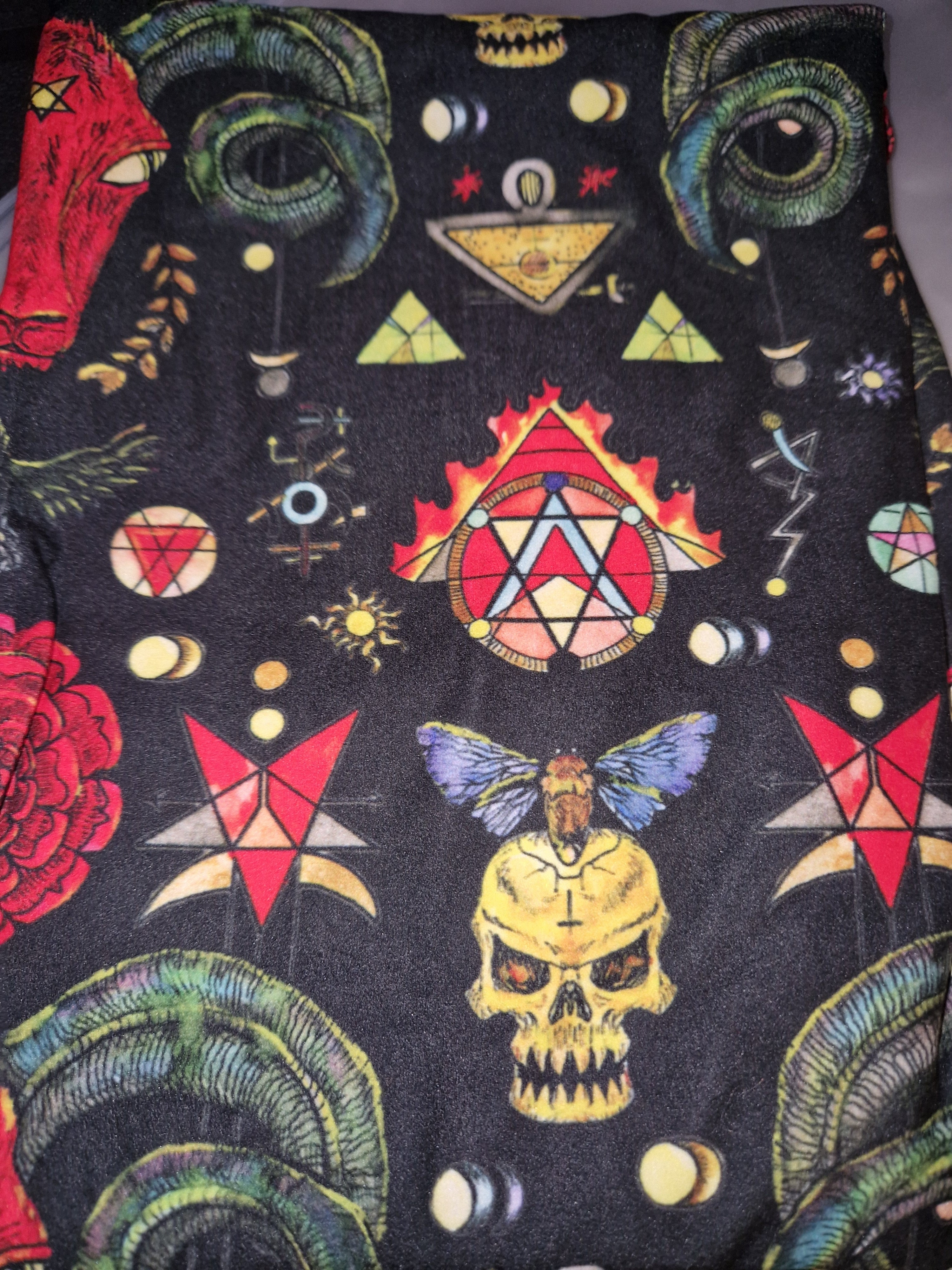 Leggings - Skulls moths (6/12)